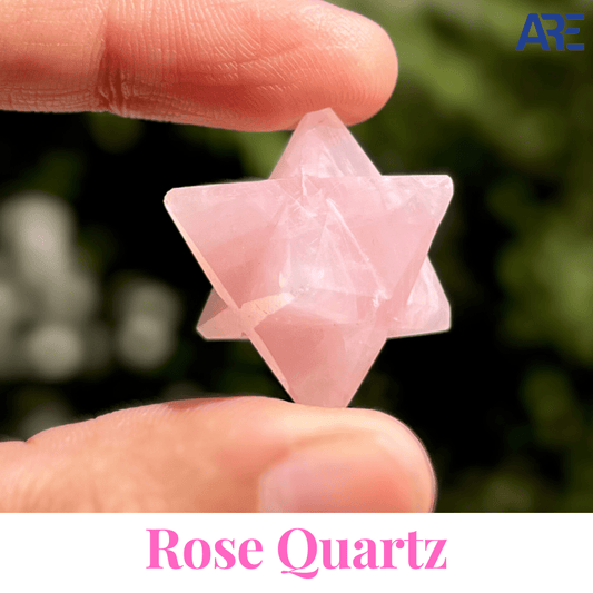 Rose Quartz Merkaba - AEORA ROCKS INDIA - Healing Crystals superstore