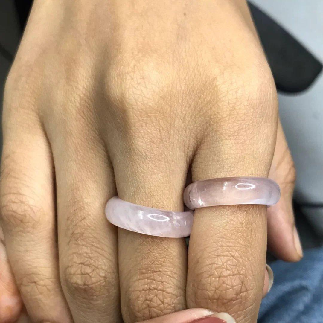 Rose Quartz Ring - AEORA ROCKS INDIA - Healing Crystals superstore