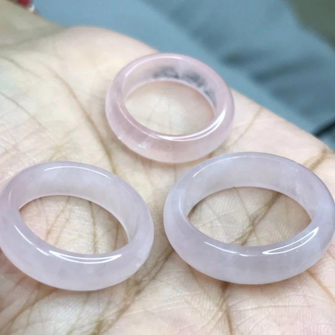 Rose Quartz Ring - AEORA ROCKS INDIA - Healing Crystals superstore