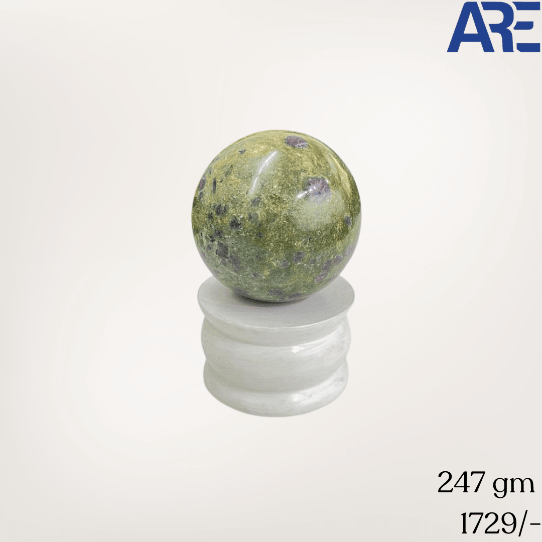 Ruby Fuchsite Sphere - AEORA ROCKS INDIA - Healing Crystals superstore