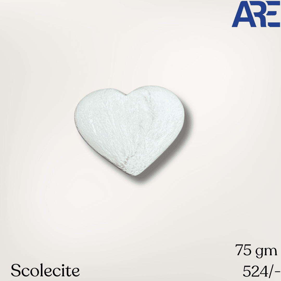 Scolecite Heart - AEORA ROCKS INDIA - Healing Crystals superstore