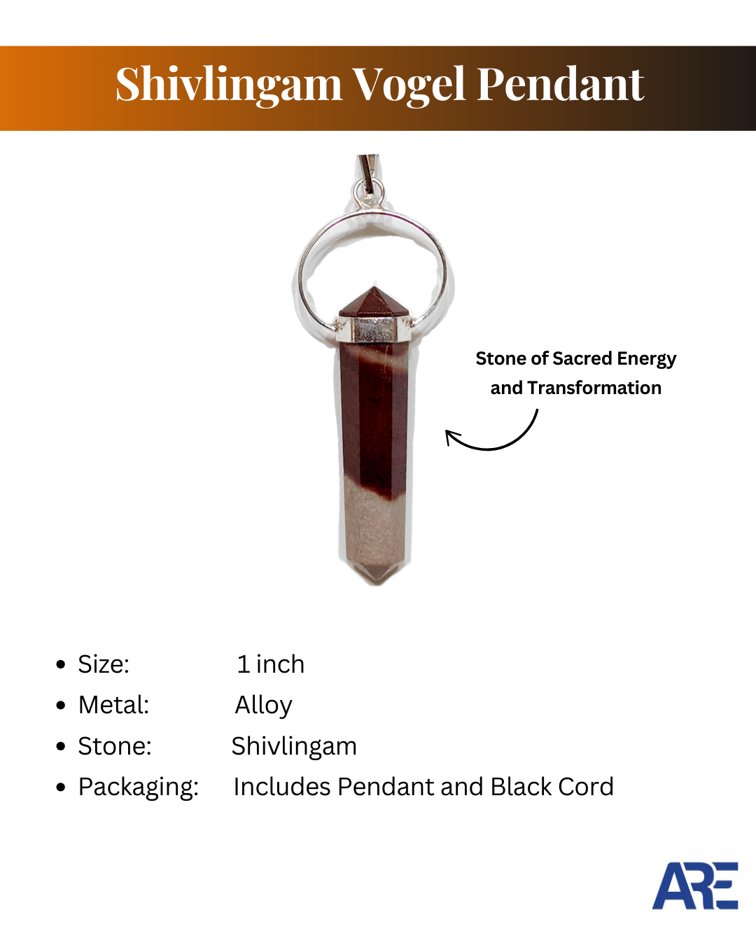 Shivlingam Vogel Pendant - AEORA ROCKS INDIA - Healing Crystals superstore
