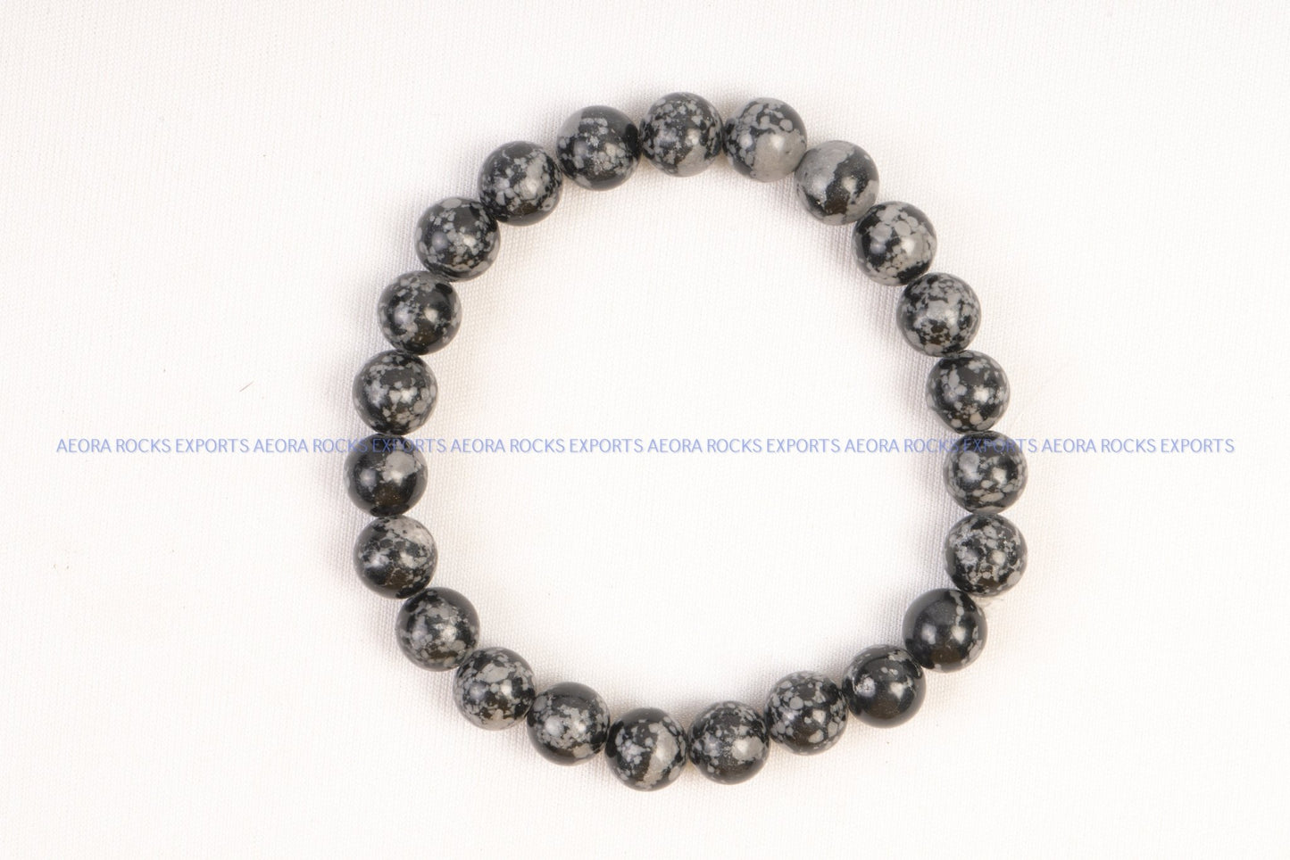 Snowflake Obsidian Bead Bracelet in India - Aeora Rocks - AEORA ROCKS INDIA - Healing Crystals superstore