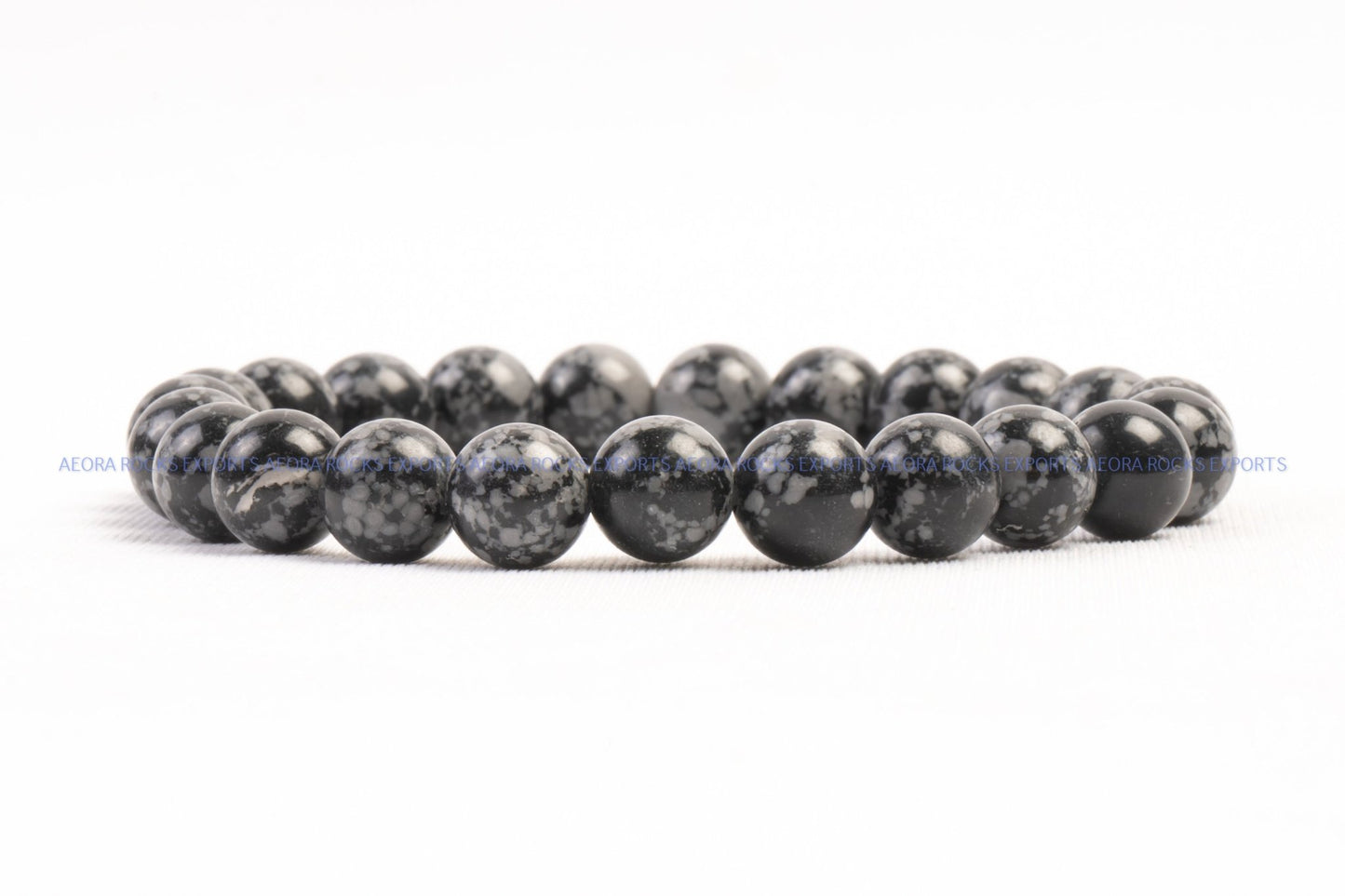 Snowflake Obsidian Bead Bracelet in India - Aeora Rocks - AEORA ROCKS INDIA - Healing Crystals superstore