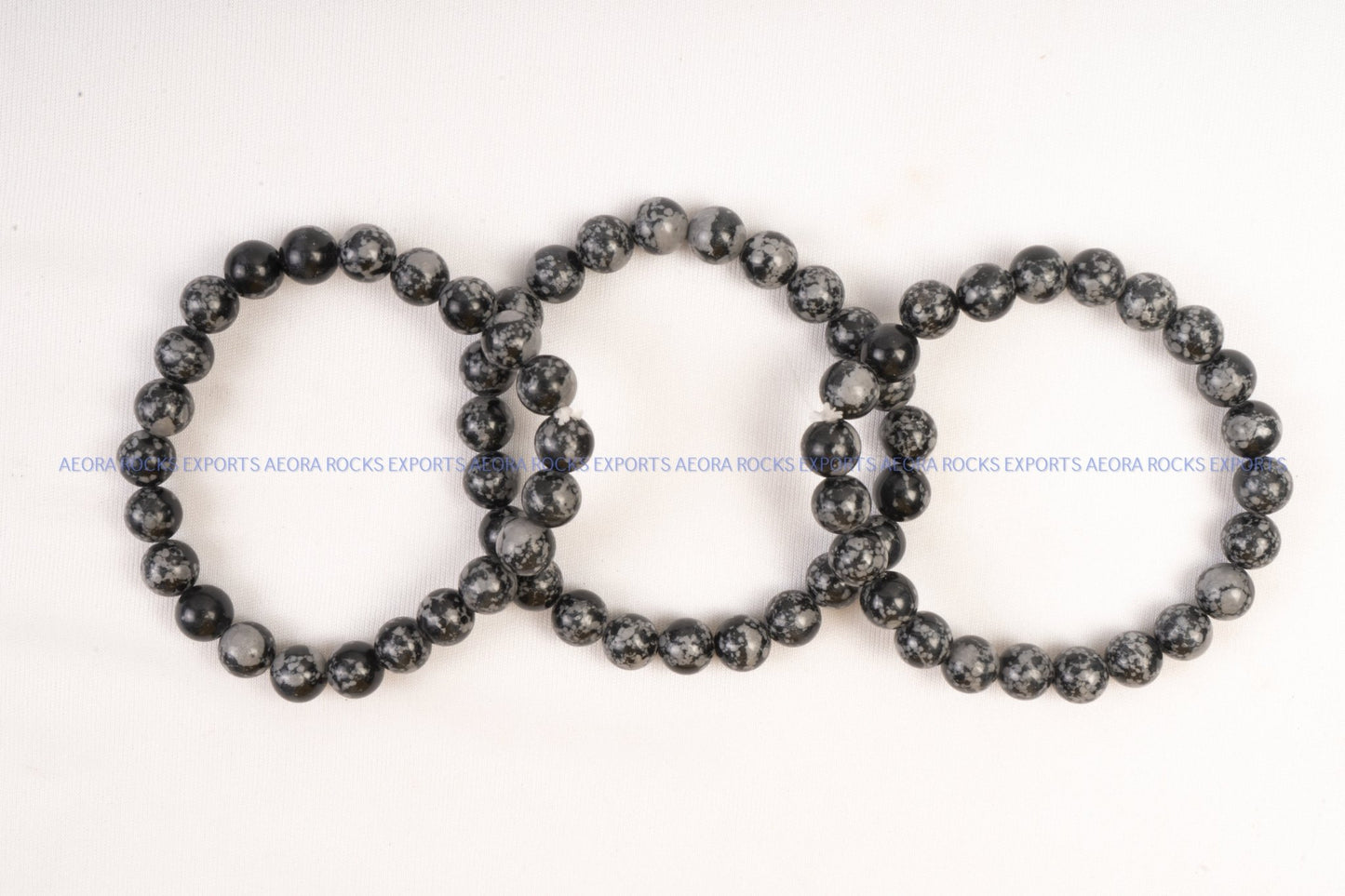 Snowflake Obsidian Bead Bracelet in India - Aeora Rocks - AEORA ROCKS INDIA - Healing Crystals superstore