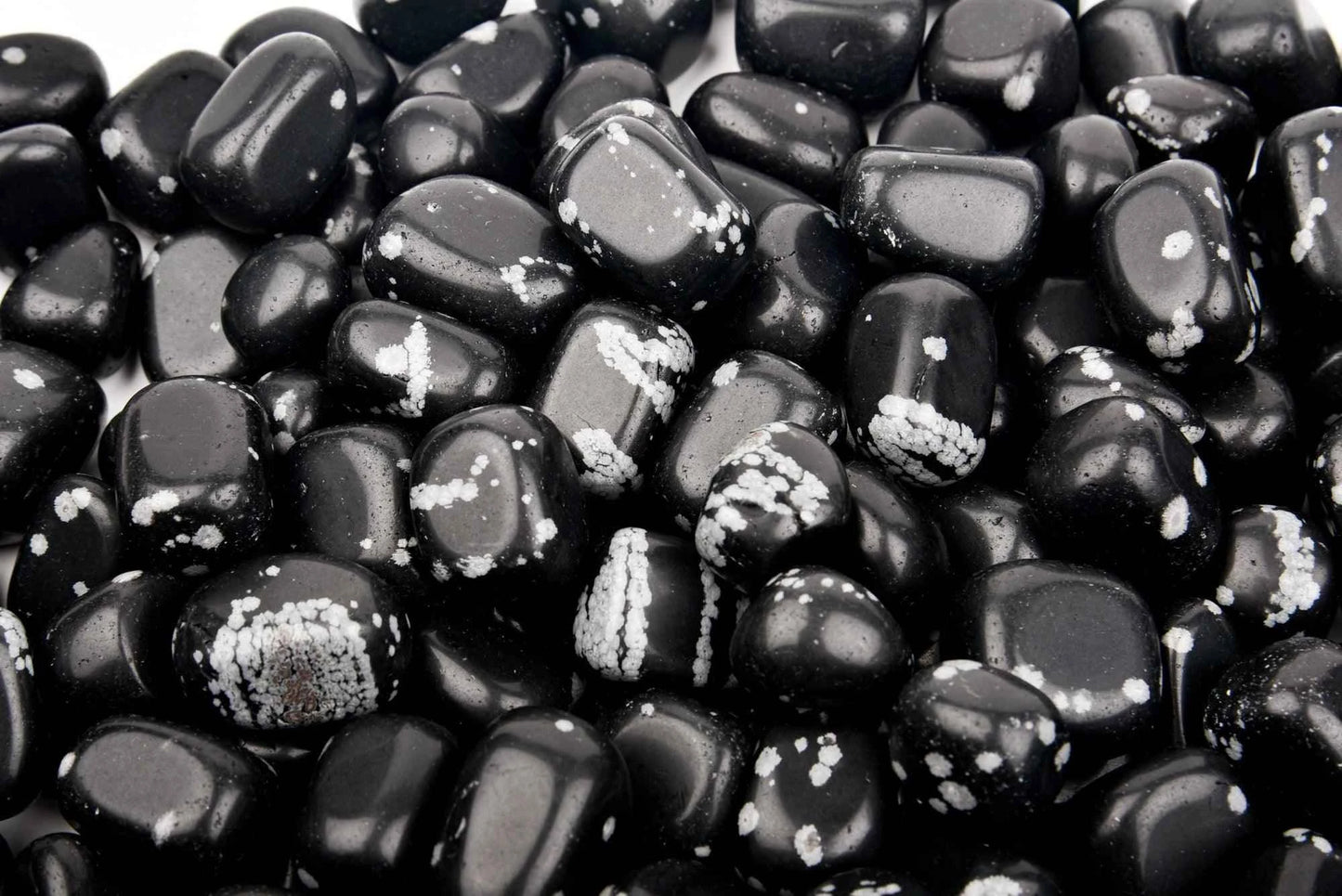 Snowflake Obsidian Tumbled Stone - Aeora Rocks
