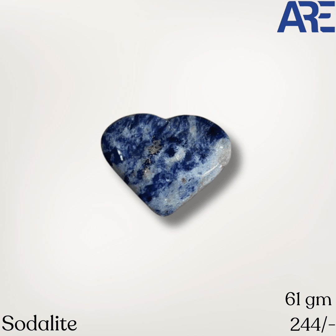 Sodalite Heart - AEORA ROCKS INDIA - Healing Crystals superstore