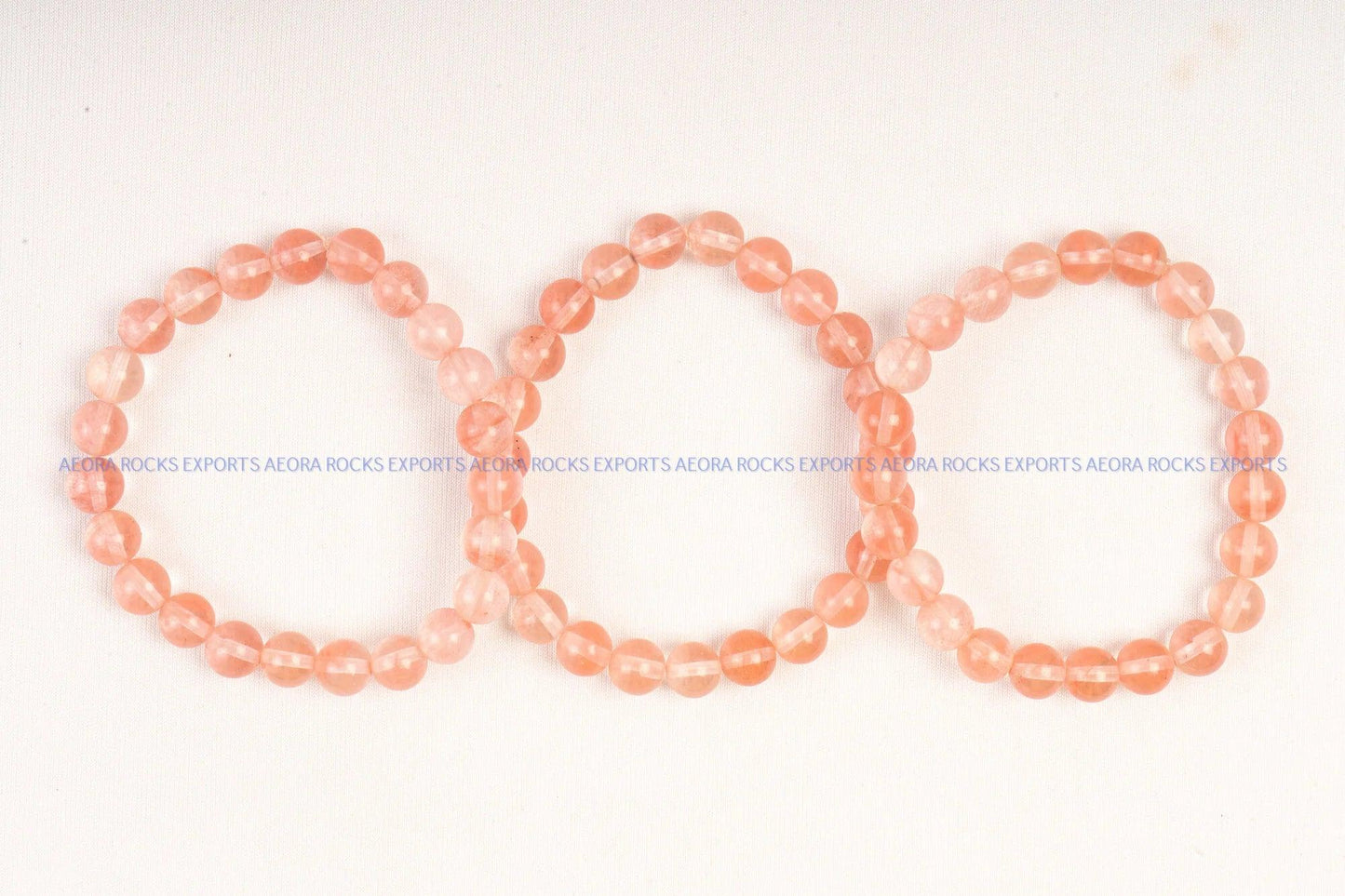 Strawberry Quartz Bead Bracelet in India - Aeora Rocks - AEORA ROCKS INDIA - Healing Crystals superstore