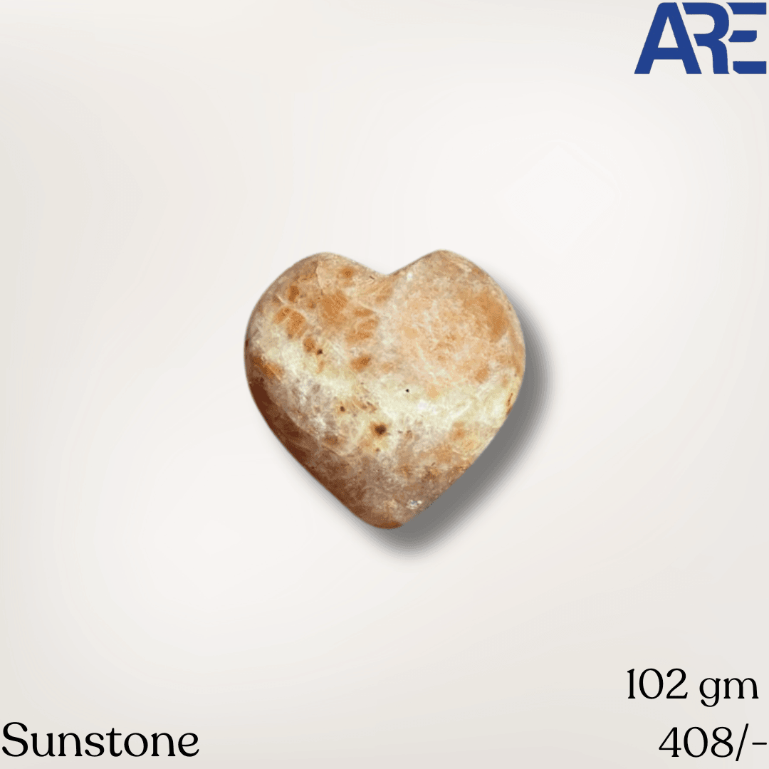 Sunstone Heart - AEORA ROCKS INDIA - Healing Crystals superstore