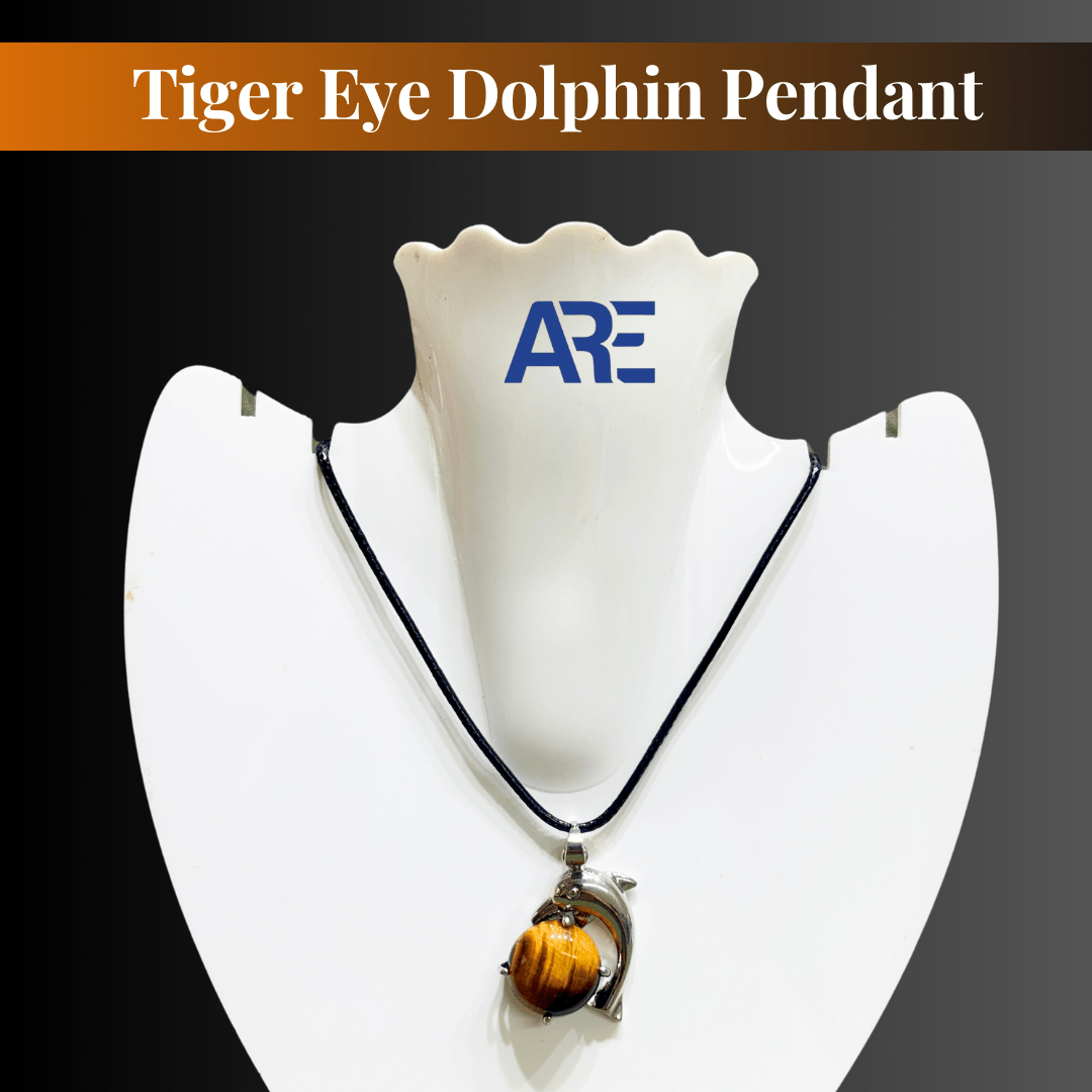 Tiger Eye Dolphin Pendant - AEORA ROCKS INDIA - Healing Crystals superstore