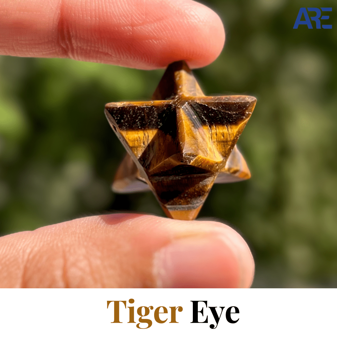 Tiger Eye Merkaba - AEORA ROCKS INDIA - Healing Crystals superstore
