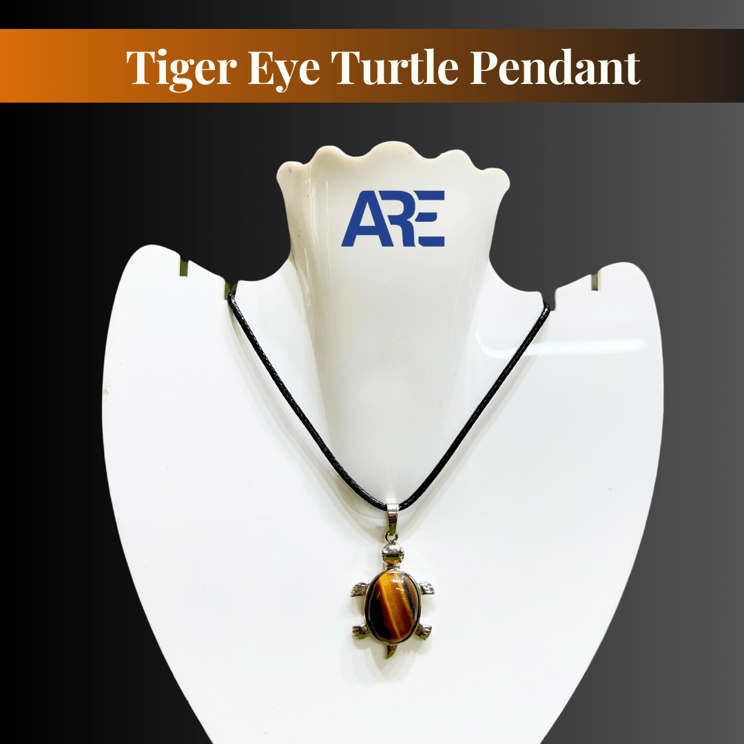 Tiger Eye Turtle Pendant - AEORA ROCKS INDIA - Healing Crystals superstore