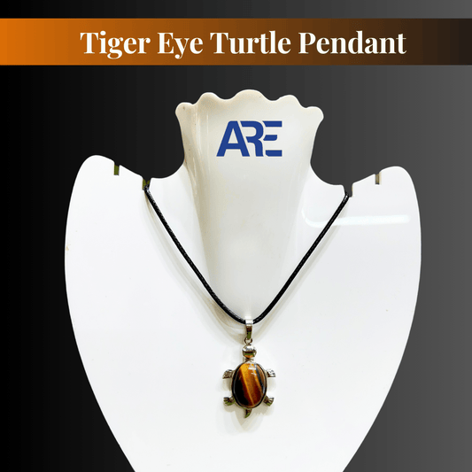 Tiger Eye Turtle Pendant - AEORA ROCKS INDIA - Healing Crystals superstore