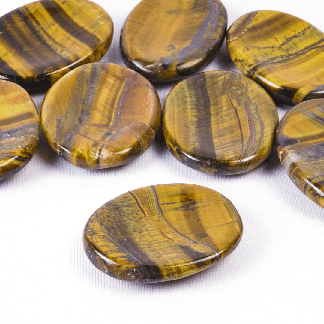 Tigers Eye Worry Stone - AEORA ROCKS INDIA - Healing Crystals superstore