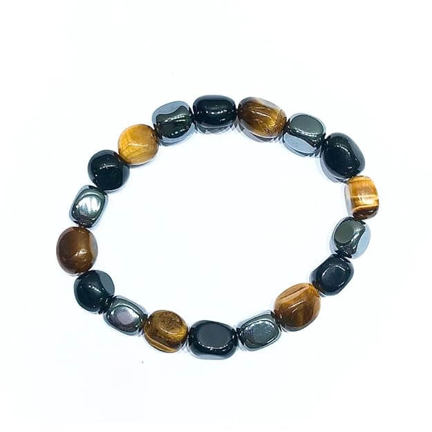 Triple Protection Tumbled Bracelet - AEORA ROCKS INDIA - Healing Crystals superstore