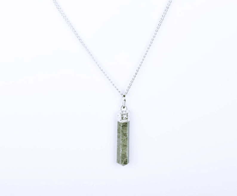 Vesuvianite Single Point Pendant - AEORA ROCKS INDIA - Healing Crystals superstore