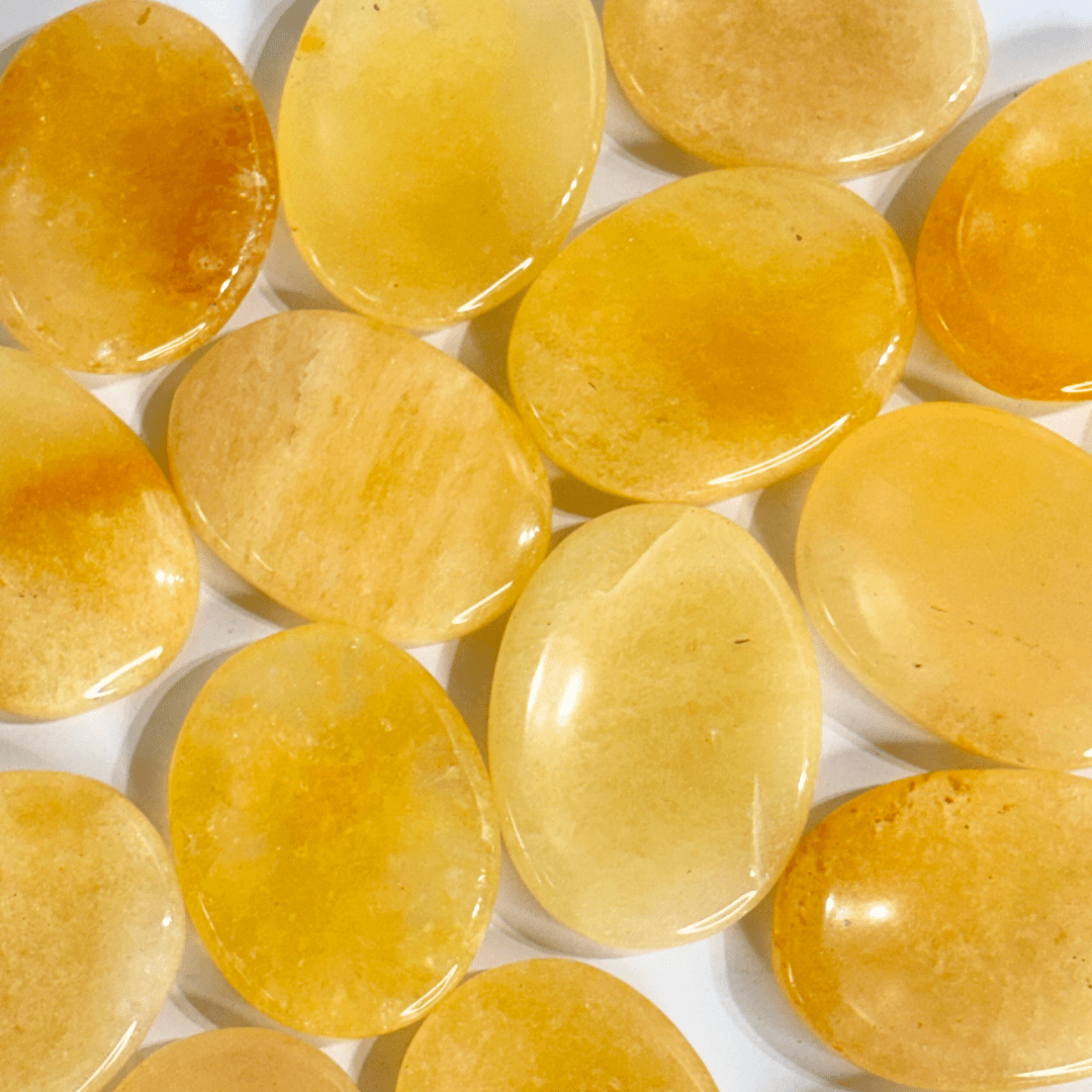 Yellow Aventurine Worry Stone - AEORA ROCKS INDIA - Healing Crystals superstore