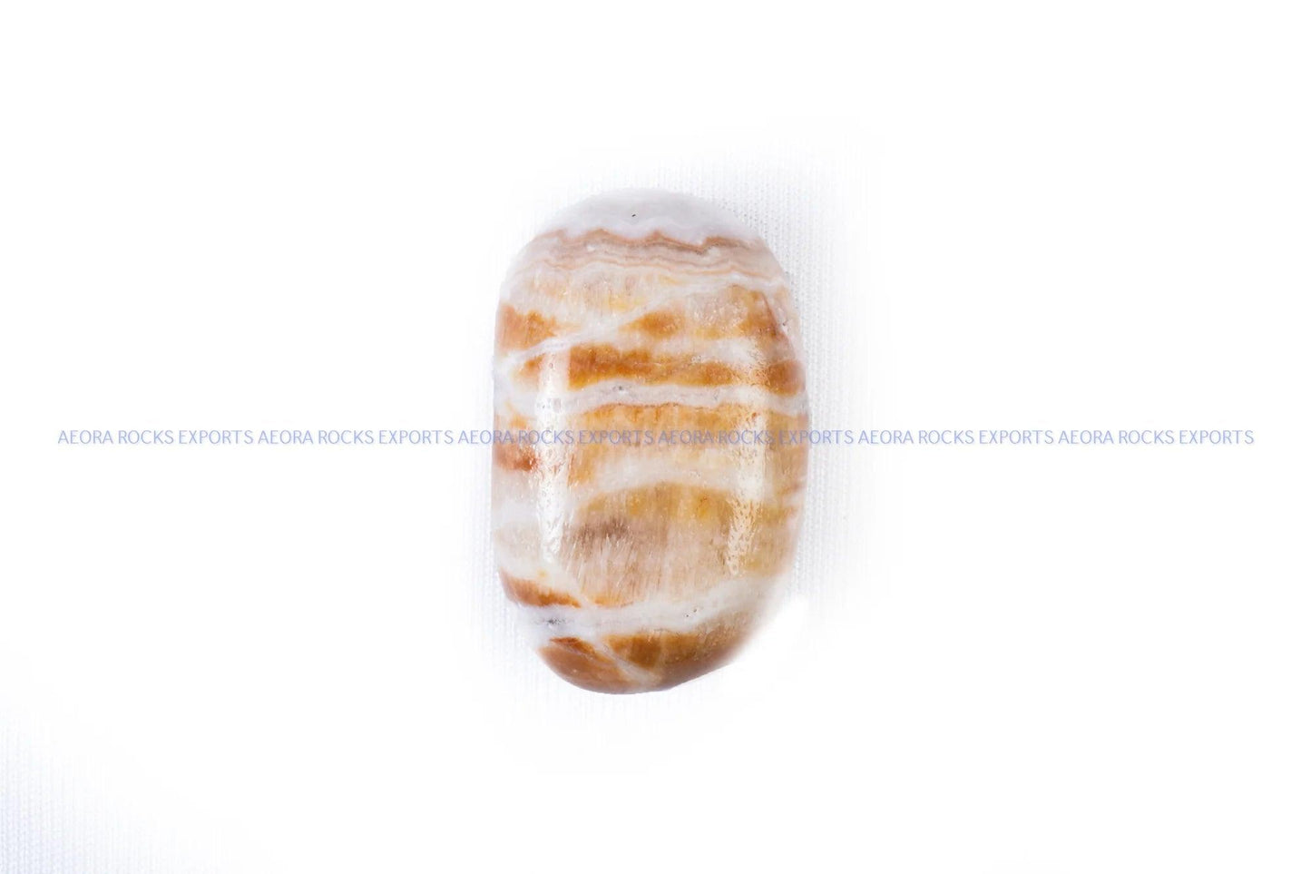 Yellow Banded Calcite Tumbled Stone in India - Aeora Rocks - AEORA ROCKS INDIA - Healing Crystals superstore