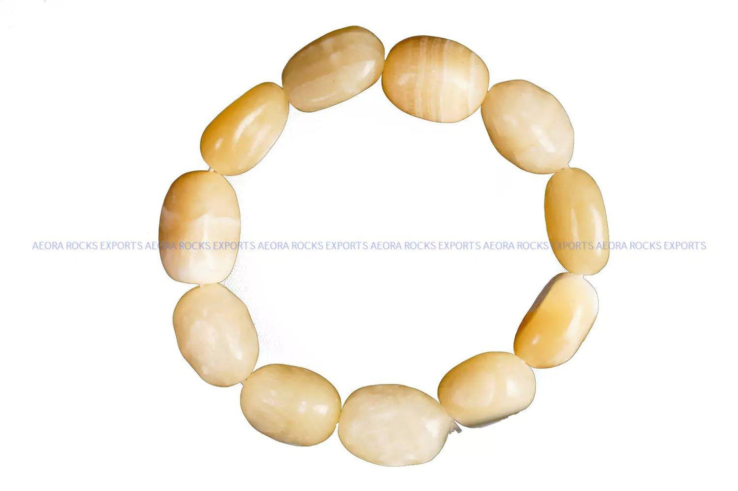 Yellow Calcite Tumbled Bracelet in India - Aeora Rocks - AEORA ROCKS INDIA - Healing Crystals superstore