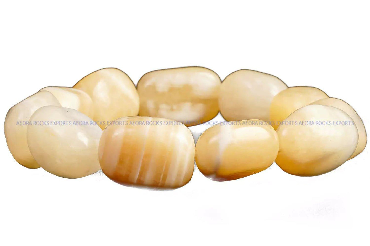 Yellow Calcite Tumbled Bracelet in India - Aeora Rocks - AEORA ROCKS INDIA - Healing Crystals superstore