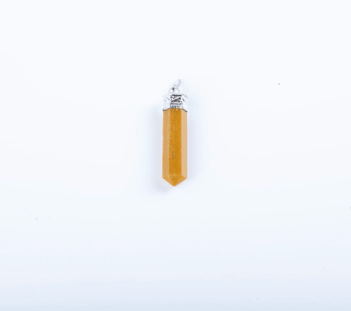 Yellow Jasper Single Point Pendant - AEORA ROCKS INDIA - Healing Crystals superstore