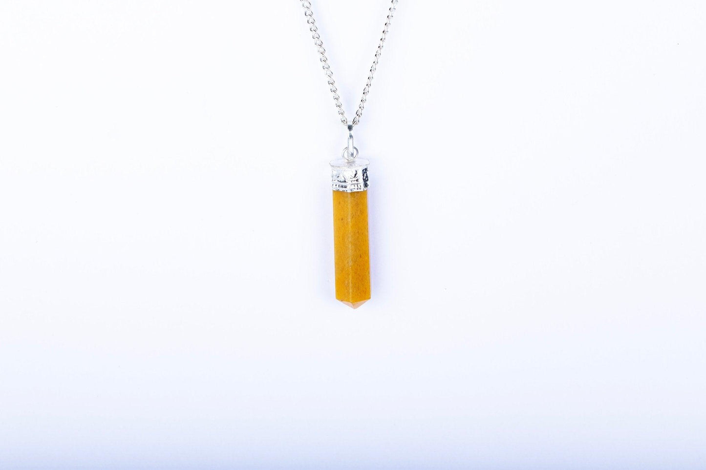 Yellow Jasper Single Point Pendant - AEORA ROCKS INDIA - Healing Crystals superstore