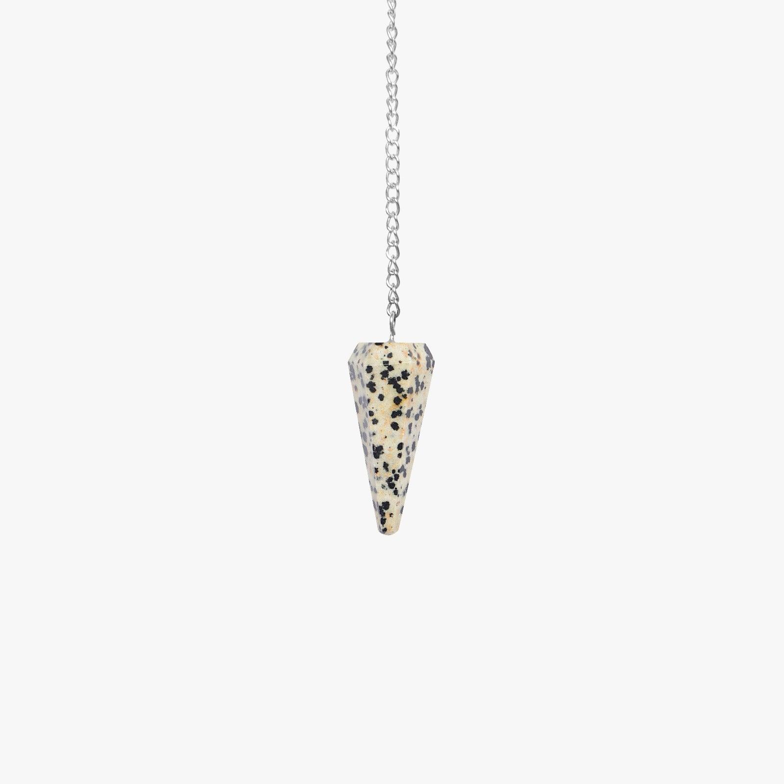 Dalmatian Jasper Pendulum - AEORA ROCKS INDIA - Healing Crystals superstore