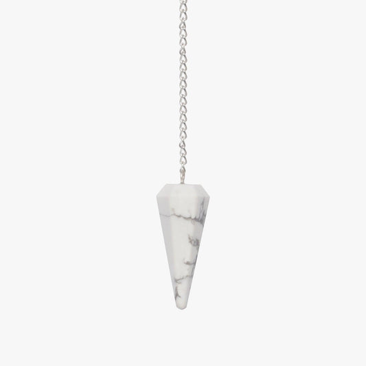 Howlite Pendulum - AEORA ROCKS INDIA - Healing Crystals superstore