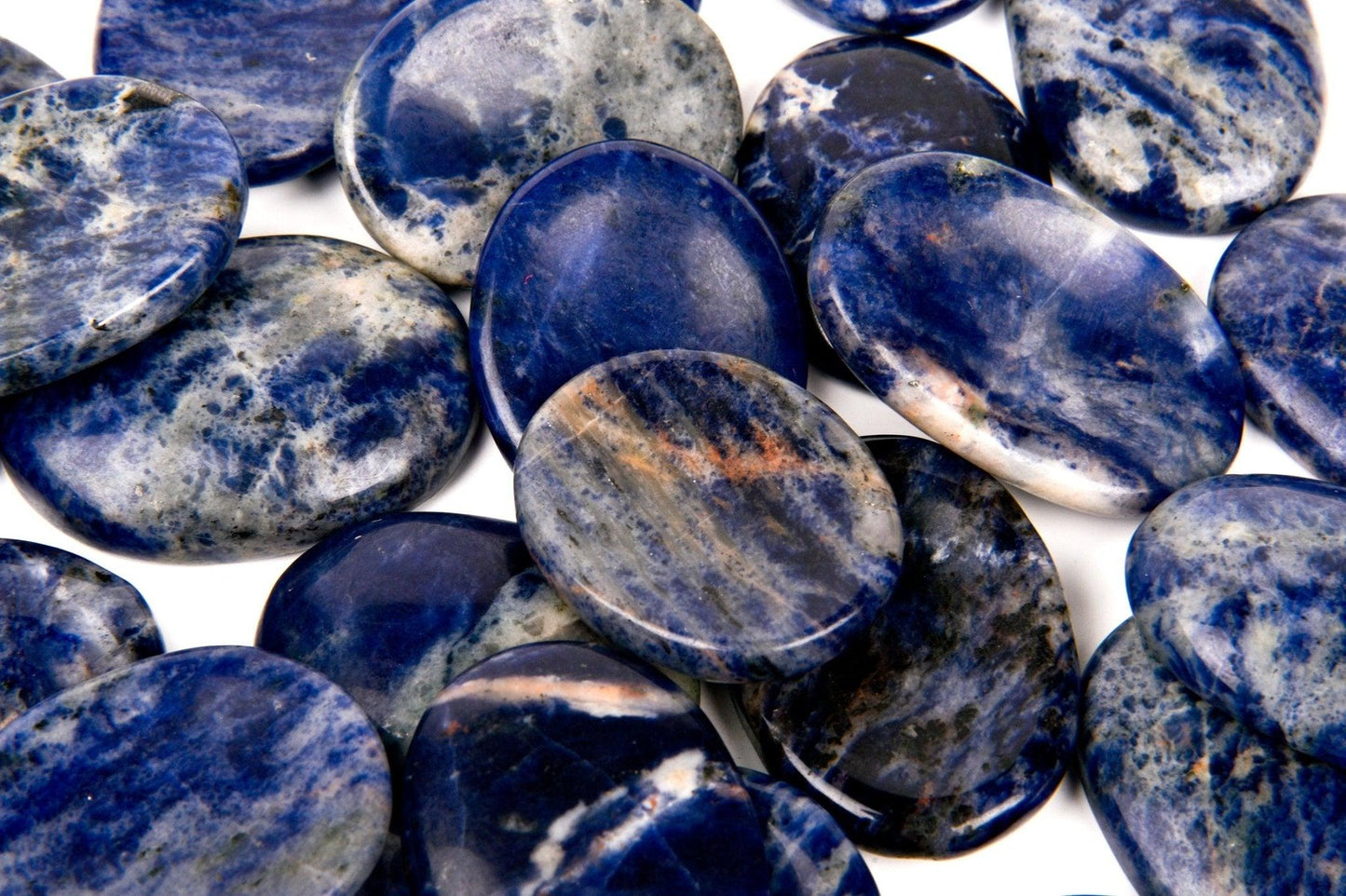 Sodalite Worry Stone - AEORA ROCKS INDIA - Healing Crystals superstore