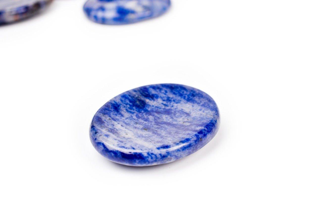 Sodalite Worry Stone - AEORA ROCKS INDIA - Healing Crystals superstore