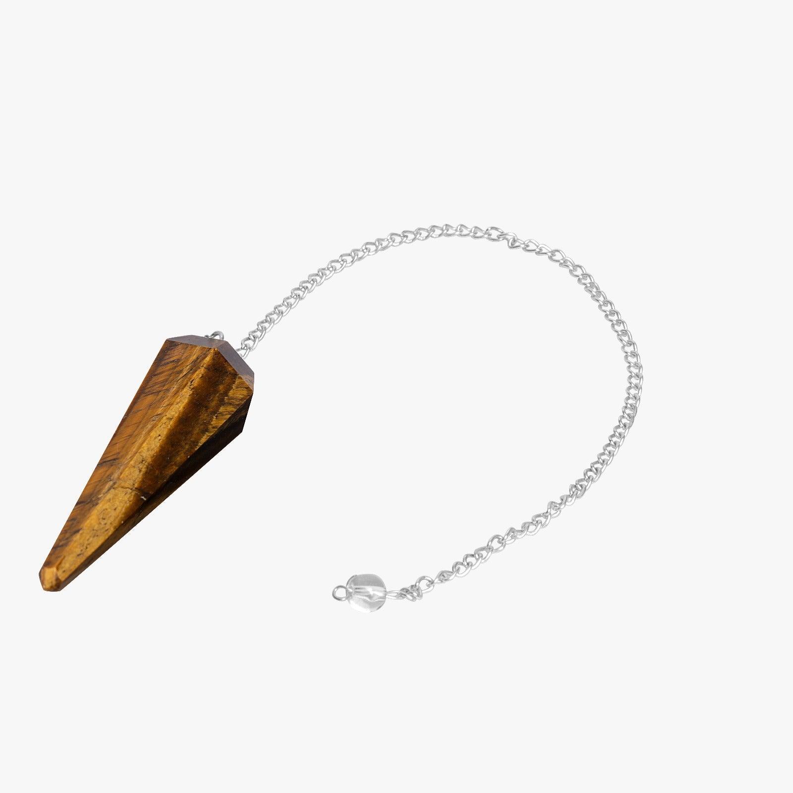 Tiger Eye Pendulum - AEORA ROCKS INDIA - Healing Crystals superstore