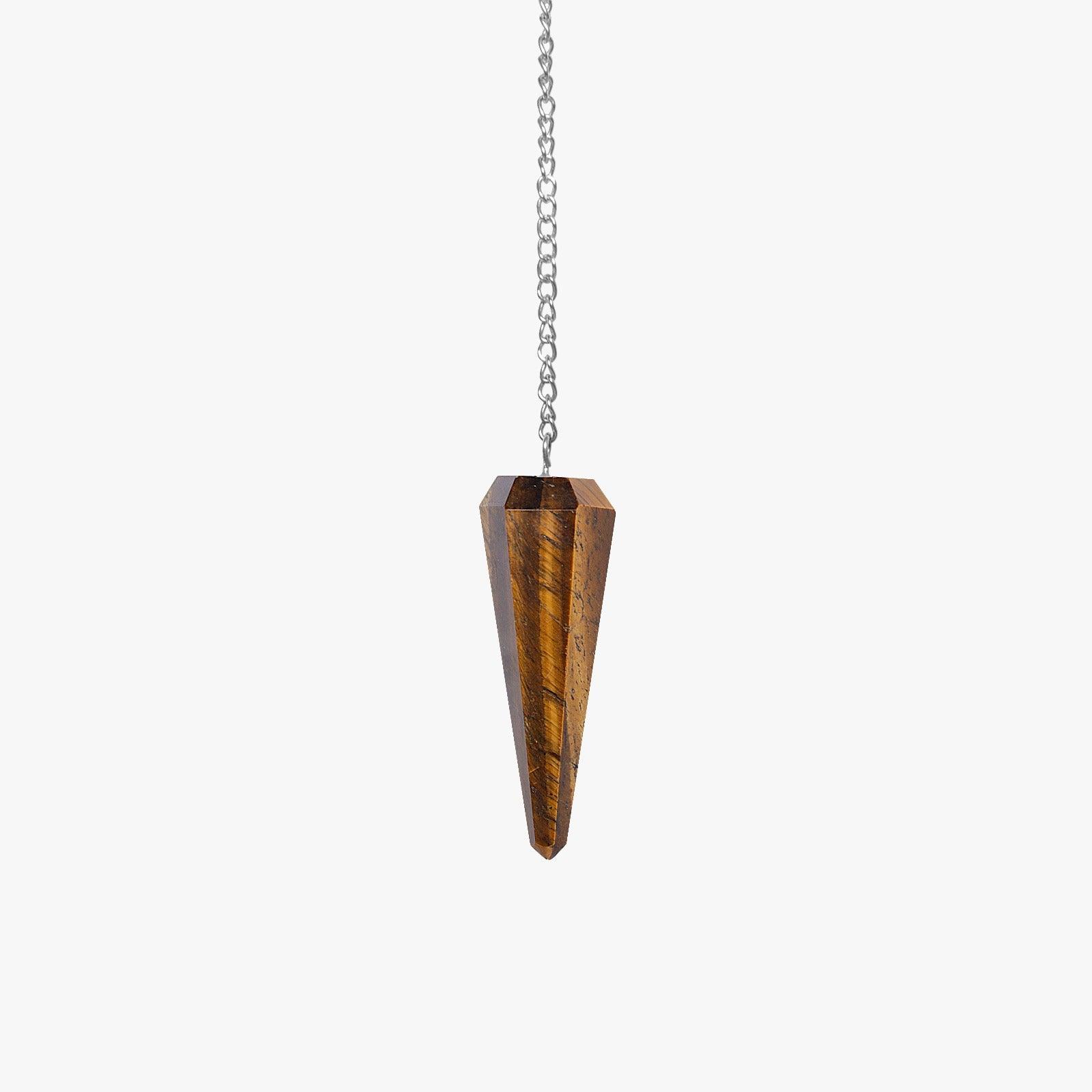 Tiger Eye Pendulum - AEORA ROCKS INDIA - Healing Crystals superstore
