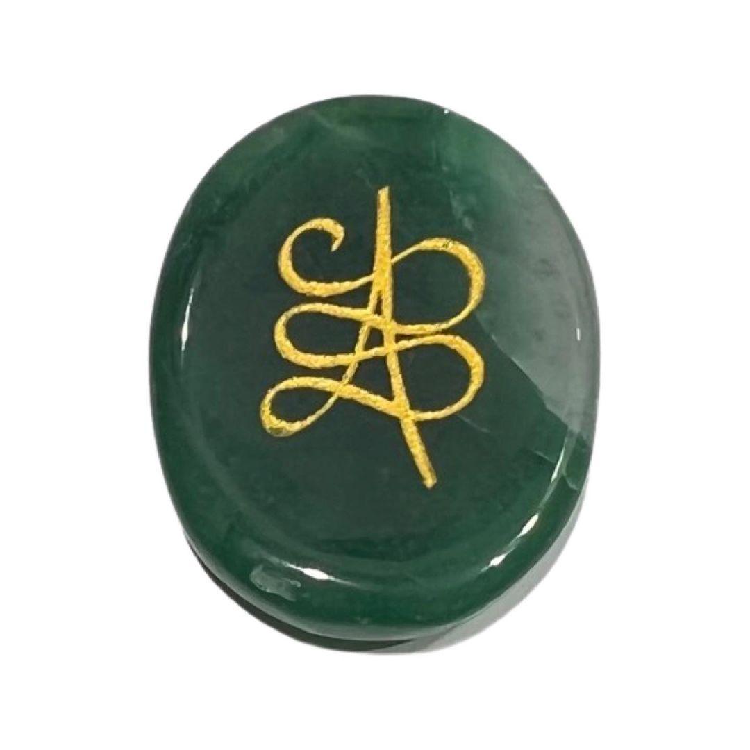 Zibu Coin Green Aventurine - AEORA ROCKS INDIA - Healing Crystals superstore