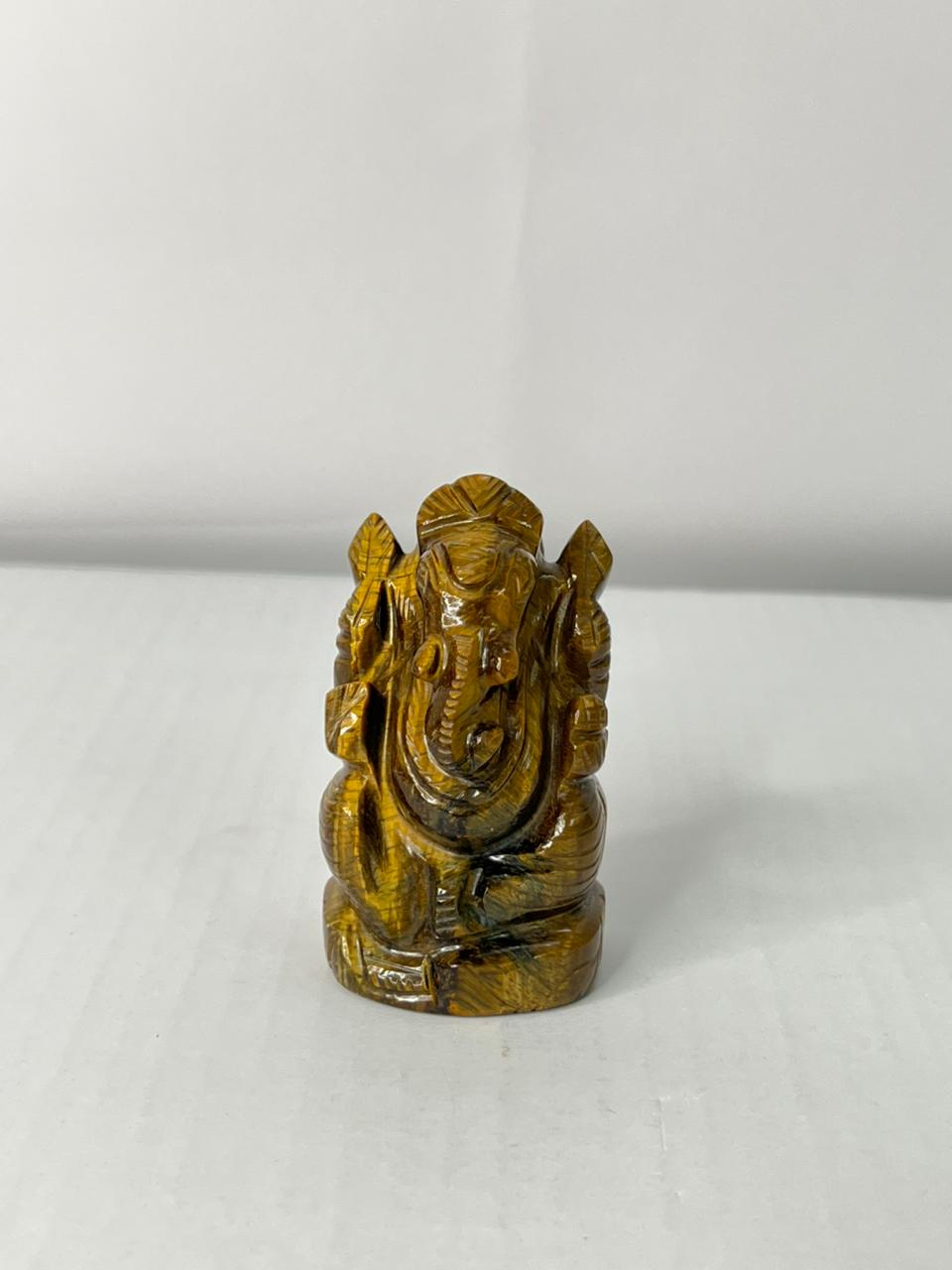 Tiger Eye Ganesha - AEORA ROCKS INDIA -Healing Crystals superstore