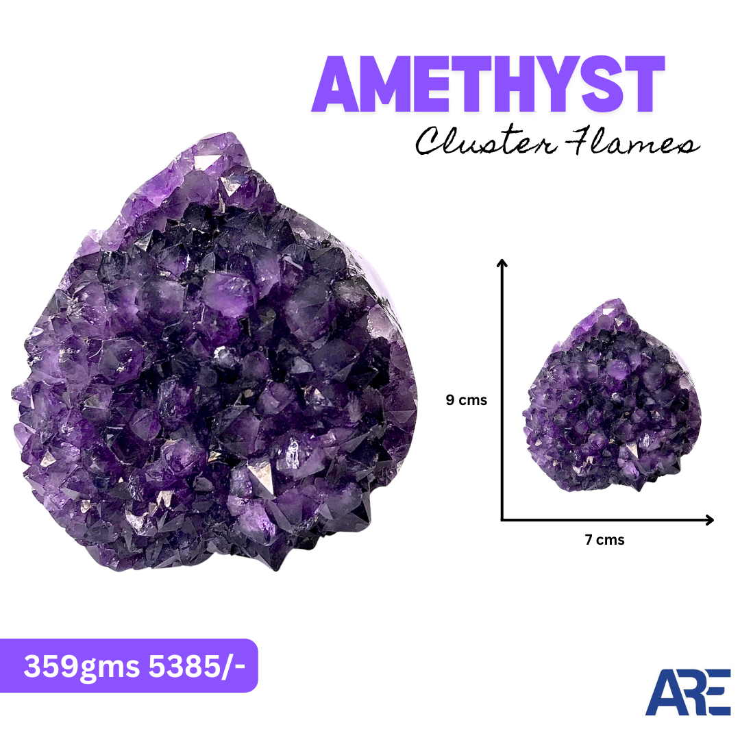 Amethyst Cluster Flames