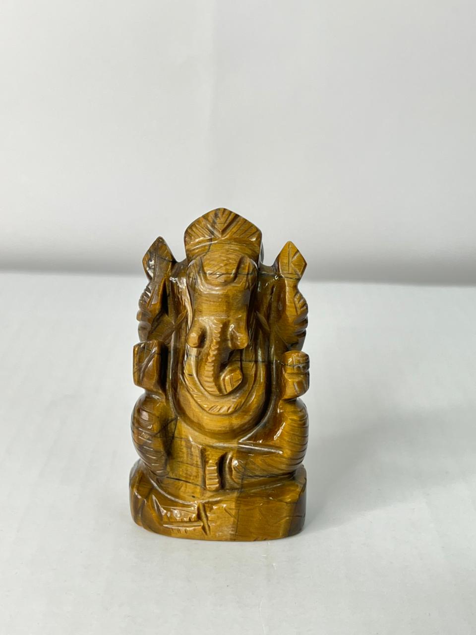 Tiger Eye Ganesha - AEORA ROCKS INDIA -Healing Crystals superstore