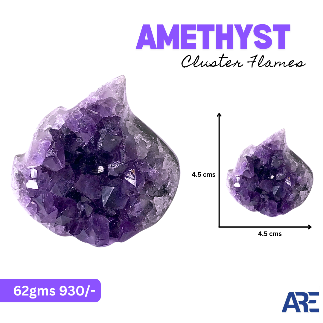 Amethyst Cluster Flames