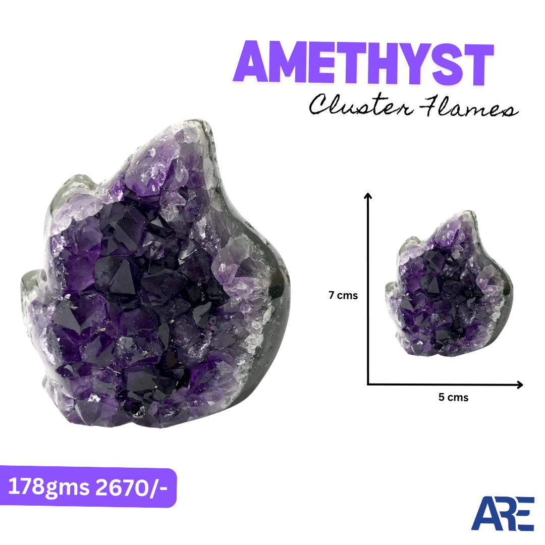 Amethyst Cluster Flames