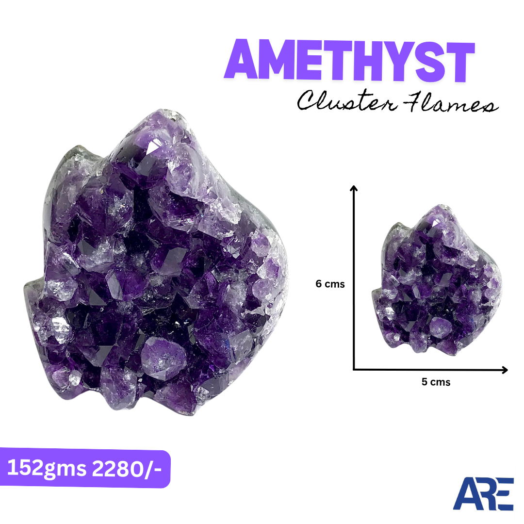 Amethyst Cluster Flames