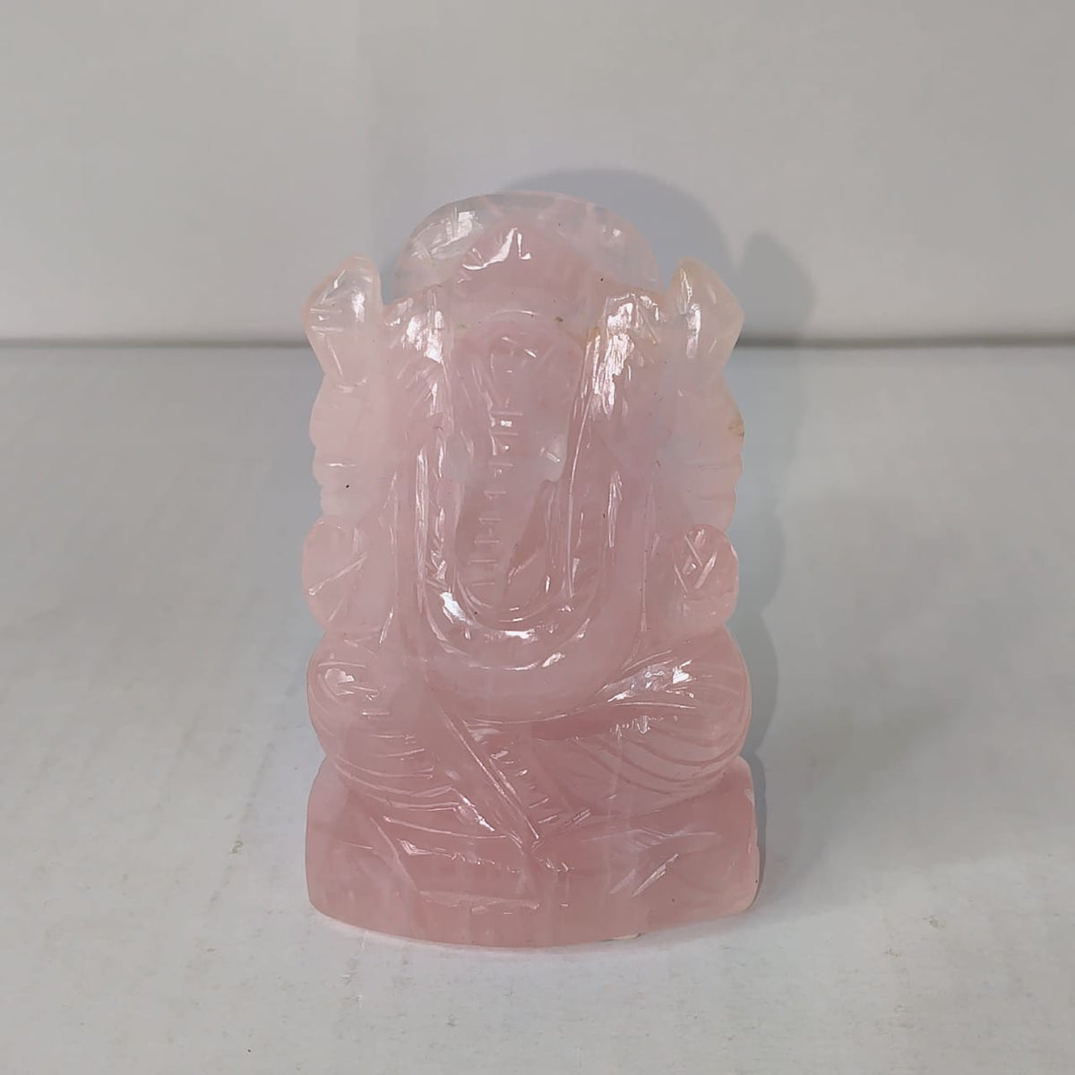Rose quartz Ganesha - AEORA ROCKS INDIA -Healing Crystals superstore