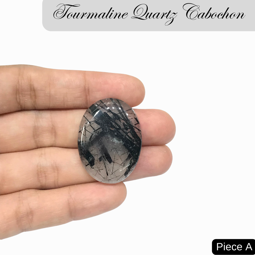 Tourmaline Quartz Cabochons