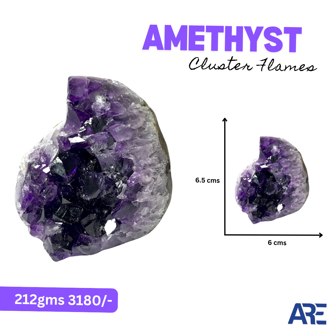 Amethyst Cluster Flames