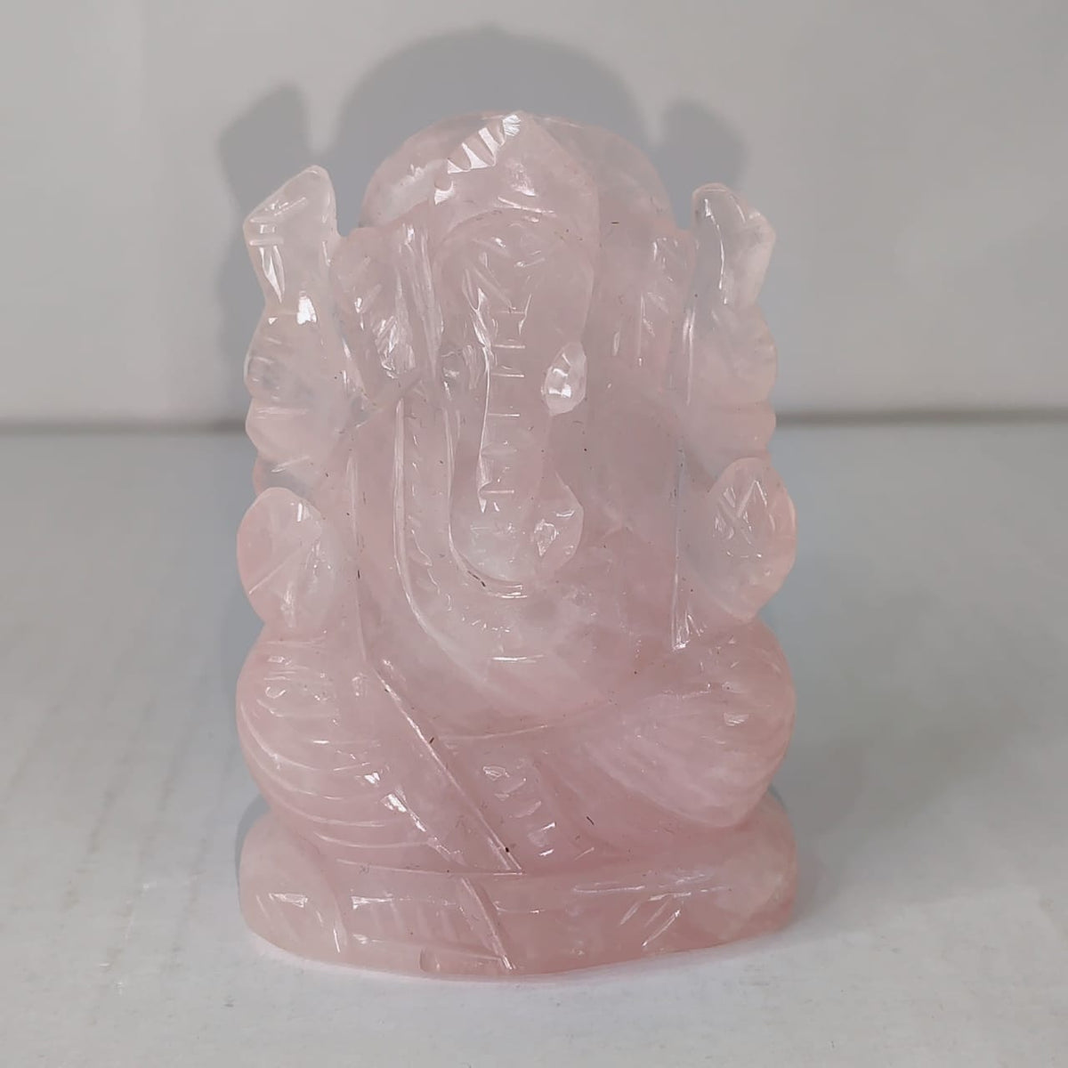 Rose quartz Ganesha - AEORA ROCKS INDIA -Healing Crystals superstore