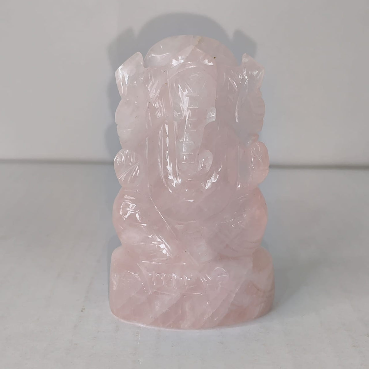 Rose quartz Ganesha - AEORA ROCKS INDIA -Healing Crystals superstore