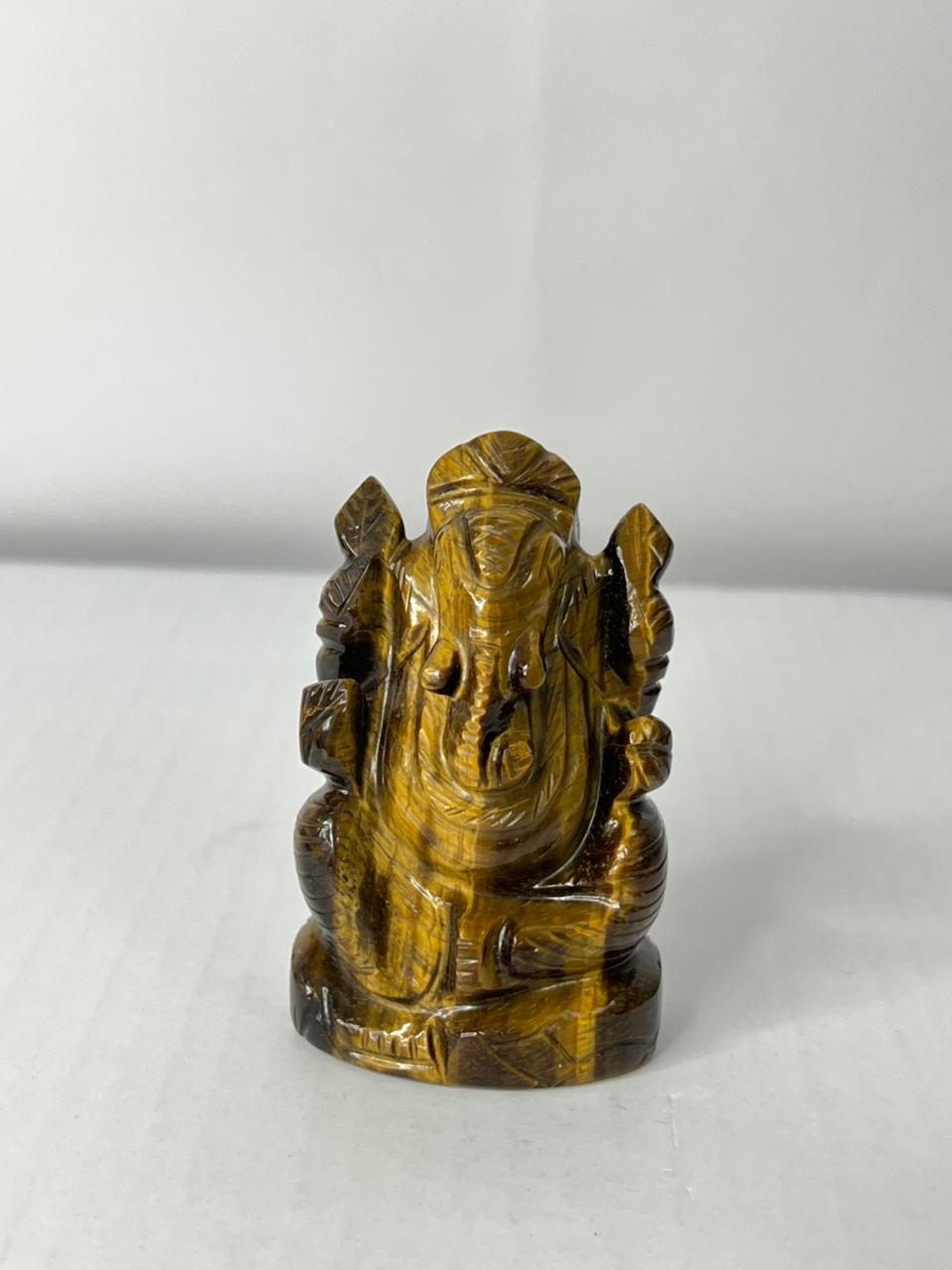 Tiger Eye Ganesha - AEORA ROCKS INDIA -Healing Crystals superstore