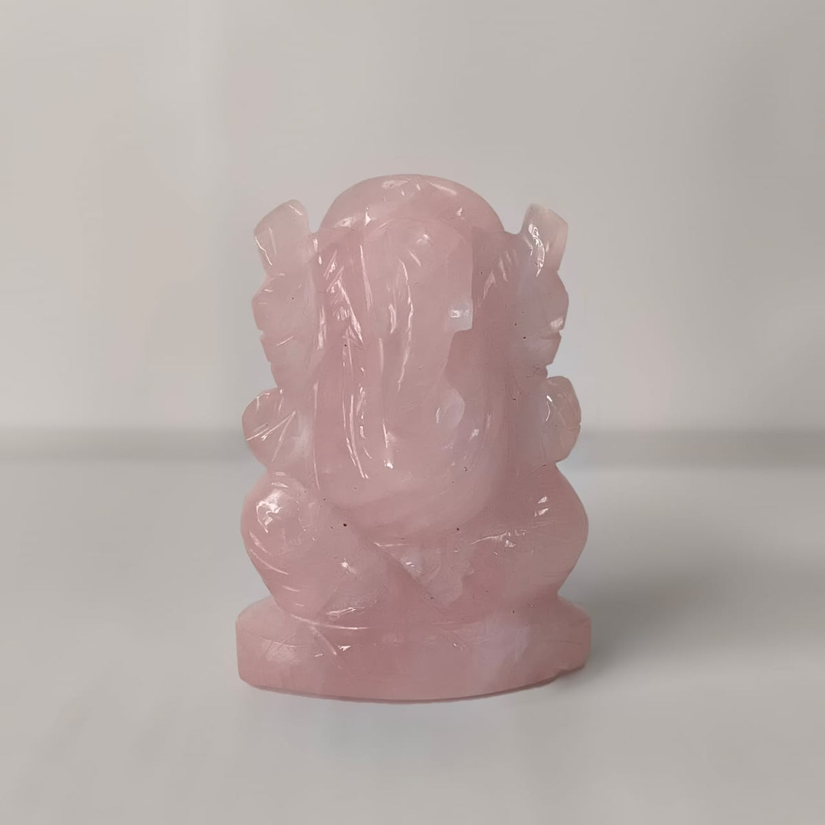 Rose quartz Ganesha - AEORA ROCKS INDIA -Healing Crystals superstore