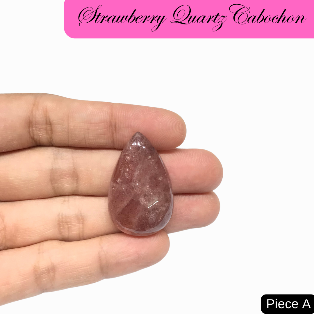 Strawberry Quartz Cabochons