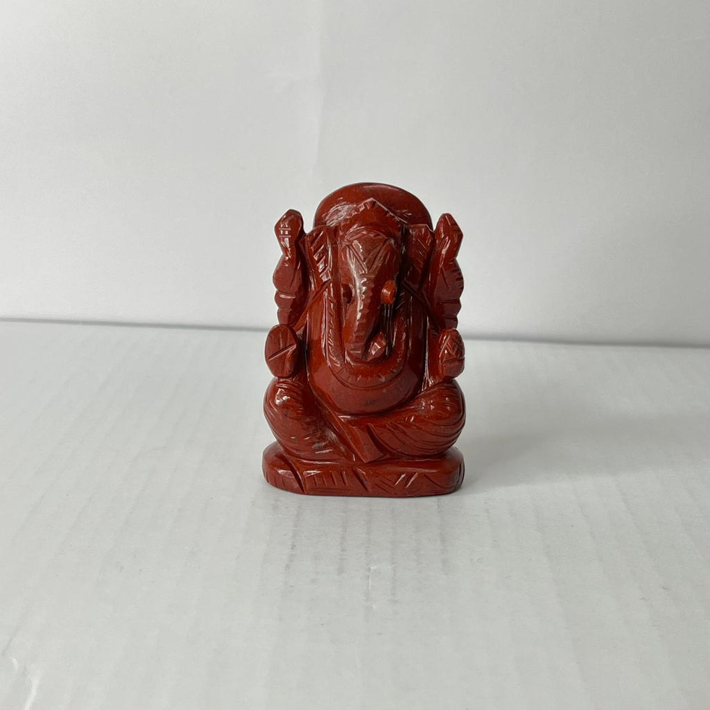 Red Jasper Ganesha - AEORA ROCKS INDIA -Healing Crystals superstore