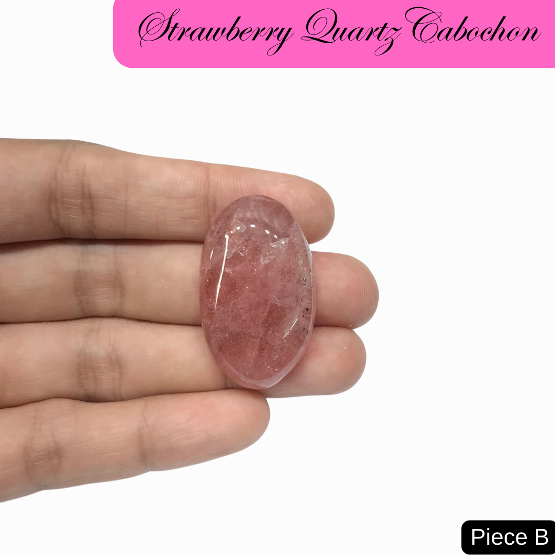 Strawberry Quartz Cabochons