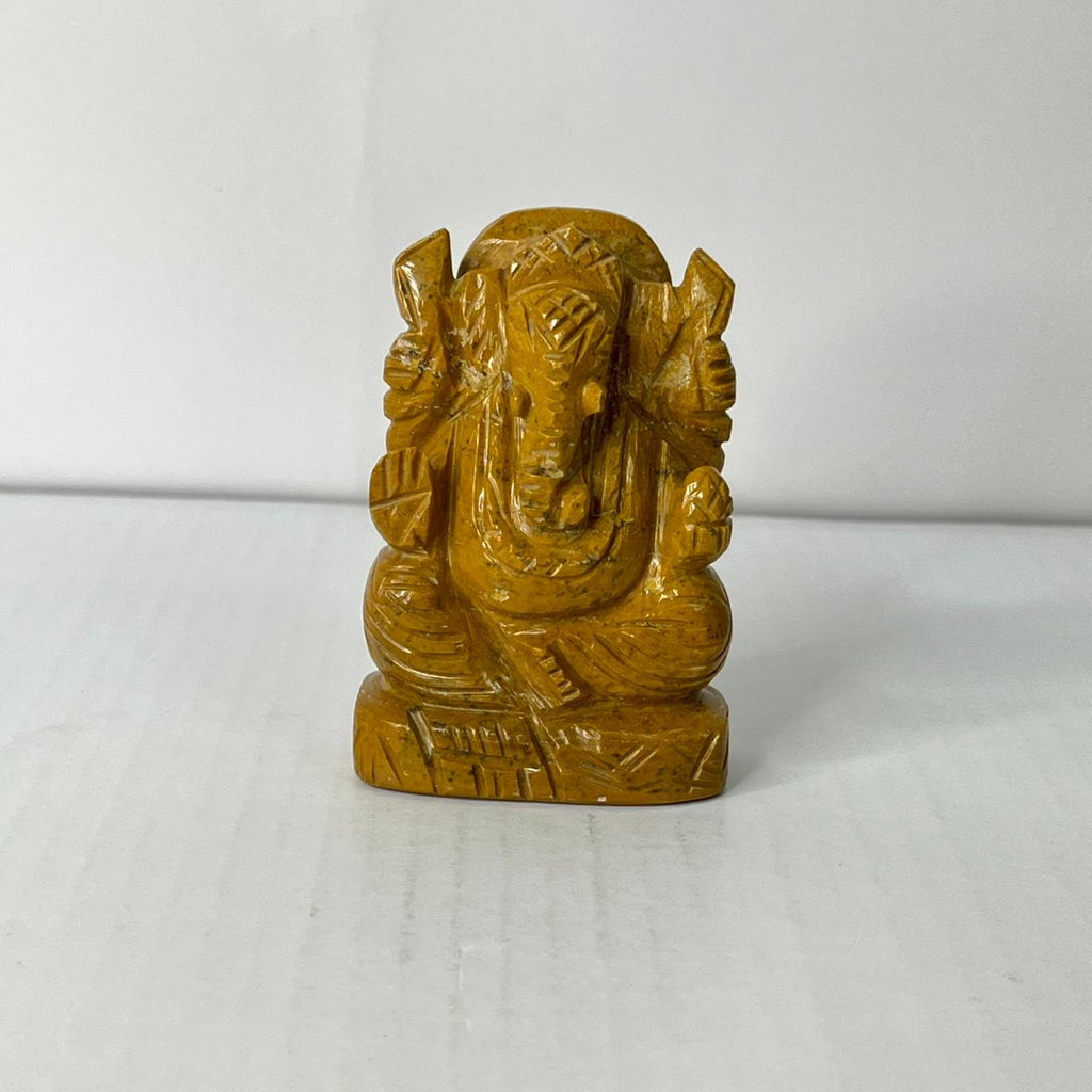 Yellow Jasper Ganesha - AEORA ROCKS INDIA -Healing Crystals superstore